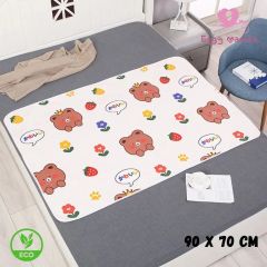 Многоразовая непромокаемая пеленка, 90*70 см, Мишки