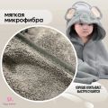 Полотенце детское с капюшоном 80x80 см, слоник